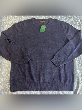 NWT Fairlane & Sons Stitch Fix sweater Blue Navy Size XXL‎ V-Neck Men
